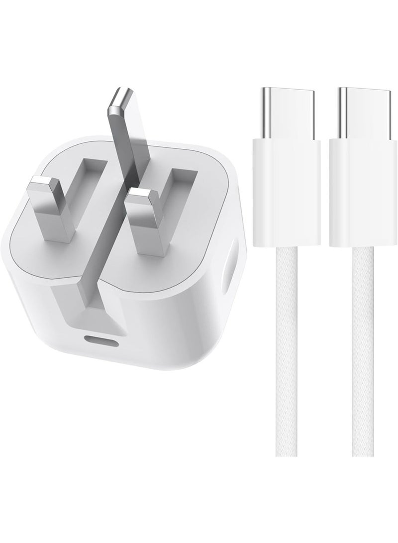 TWEGGON 35W Quick Charger Foldable Plug and Type C to Type C Braided Charging Cable - Image 4